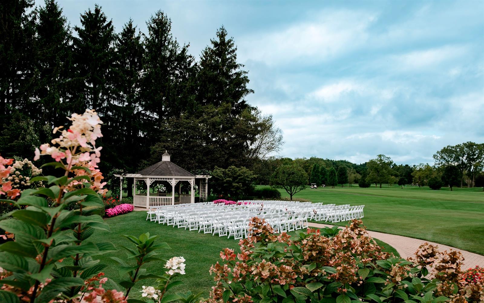 Golden Fox ceremony gazebo